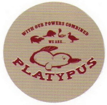 Powers Combined We're Platypus Button SB4045