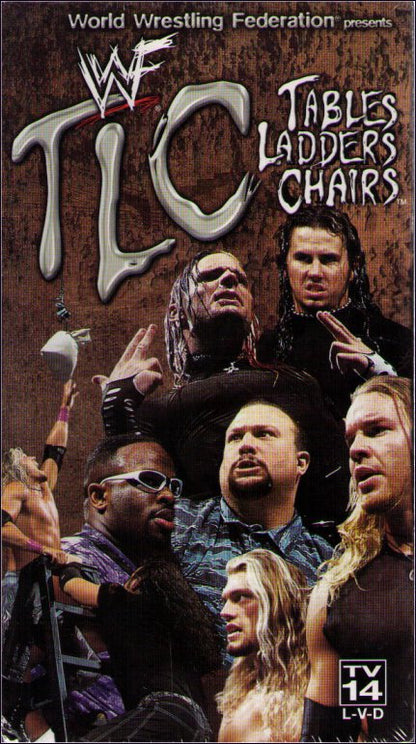 WWF TLC Tables Ladders Chairs (2000) Wrestling WWE VHS Tape - (Hardy Boyz / Dudleyz)