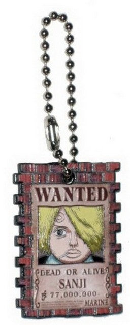 One Piece Wanted Portrait Sanji Charm Keychain (B)