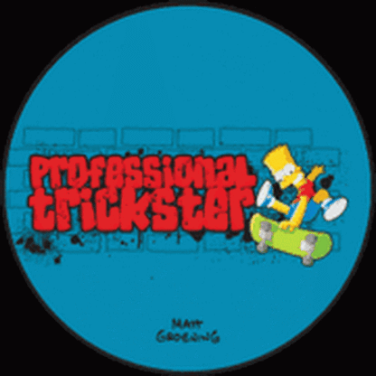 Simpsons Bart Professional Trickster Button SB3305
