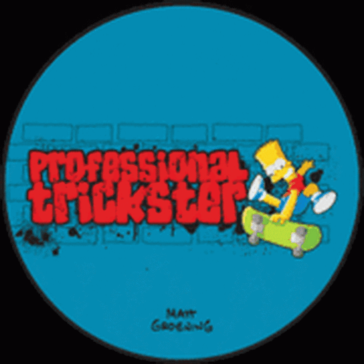 Simpsons Bart Professional Trickster Button SB3305