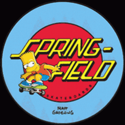 Simpsons Bart Springfield Button SB3312