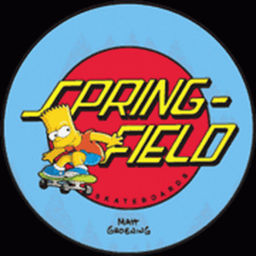 Simpsons Bart Springfield Button SB3312