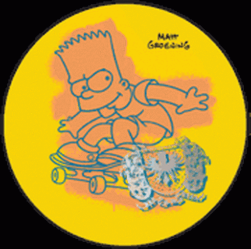 Simpsons Bart Menace Button SB3315