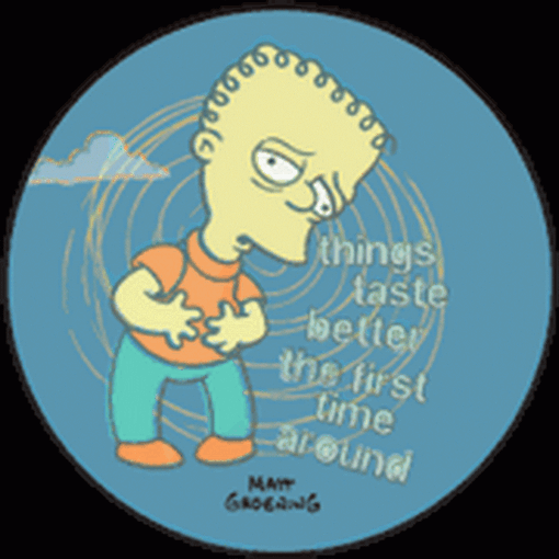 Simpsons Things Taste Better Button SB3326