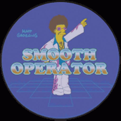 Simpsons Smooth Operator Button SB3340