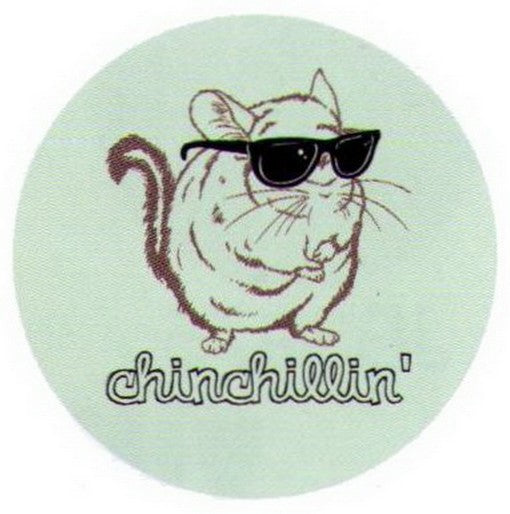 Chinchillin Chinchilla Button SB3966