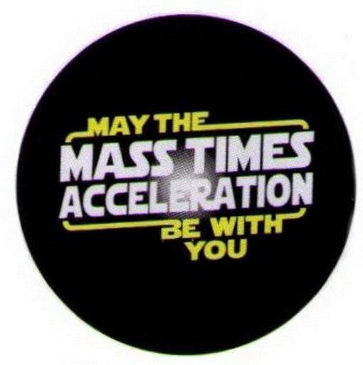 May The Mass Times Be With You Button SB4040