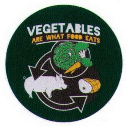 Vegetables Are What Food Eats Button SB4051