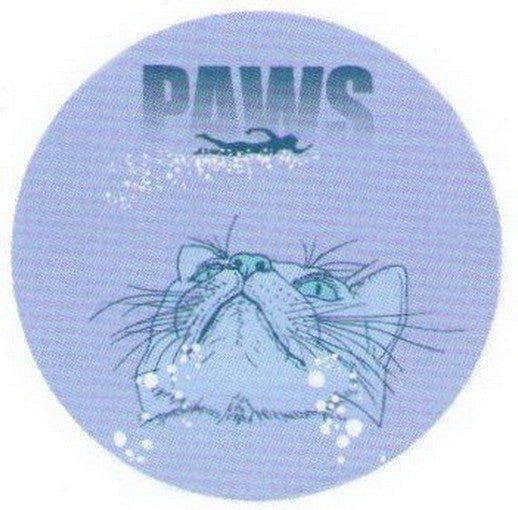 Swimming Paws Cat Button SB4061