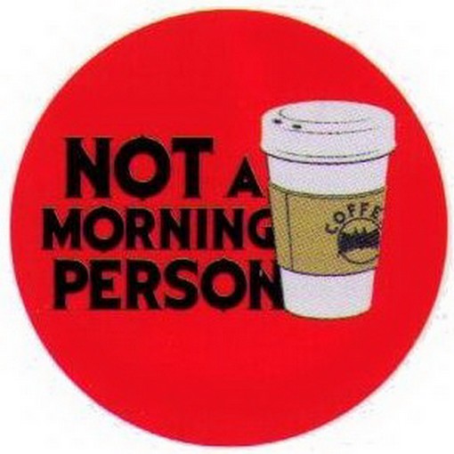 Not A Morning Person Coffee Button SB4563