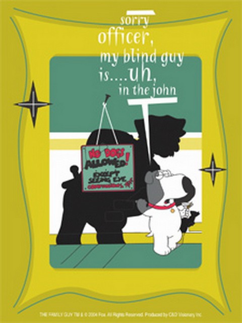 Family Guy Brian Cop Sticker S-FG-0015