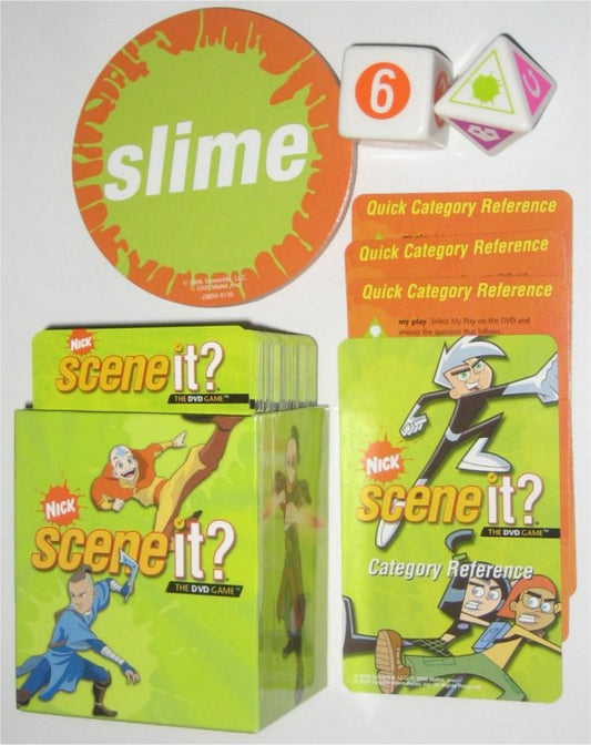 Nickelodeon DVD Edition Replacement Trivia Game and Slime Cards