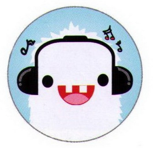 Bored Inc. White Monster Button BB3989