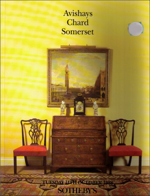 Sotheby's Avishays Chard Somerset Oct. 11 (1988) Vintage Book