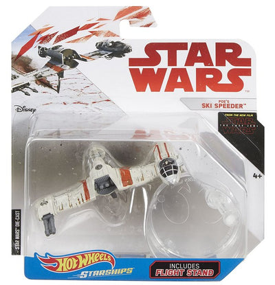 Star Wars Hot Wheels The Last Jedi Poe's Ski Speeder Starships Vehicle Toy