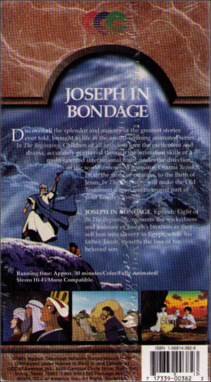 In The Beginning Joseph In Bondage Vintage VHS Tape - (Stories From The Old Testament)