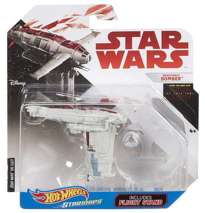 Star Wars Hot Wheels The Last Jedi Resistance Bomber Starships Toy