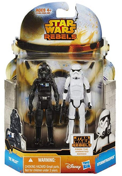 Star Wars Mission Series (2014) Hasbro Stormtrooper & TIE Pilot Pack Figure Set