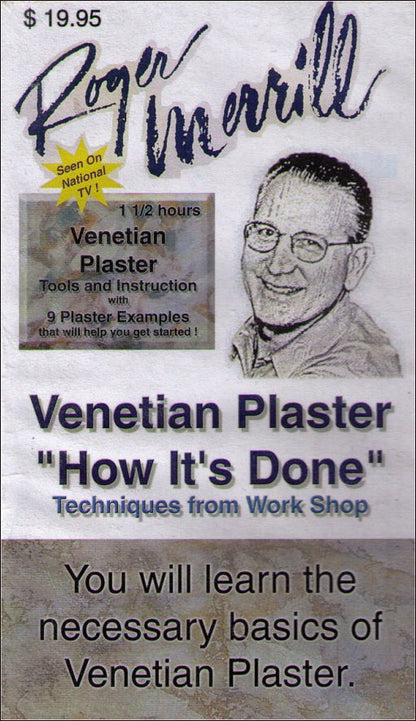 Roger Merrill Ventian Plaster Tools & Instruction VHS Tape