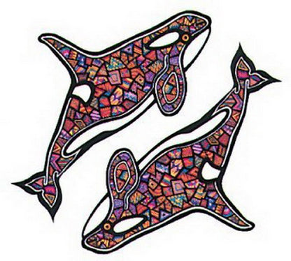 Dan Morris Whale Sticker Set