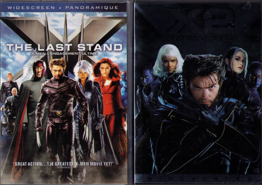 X-Men X2 United / Last Stand DVD Lot - (2 DVDs)